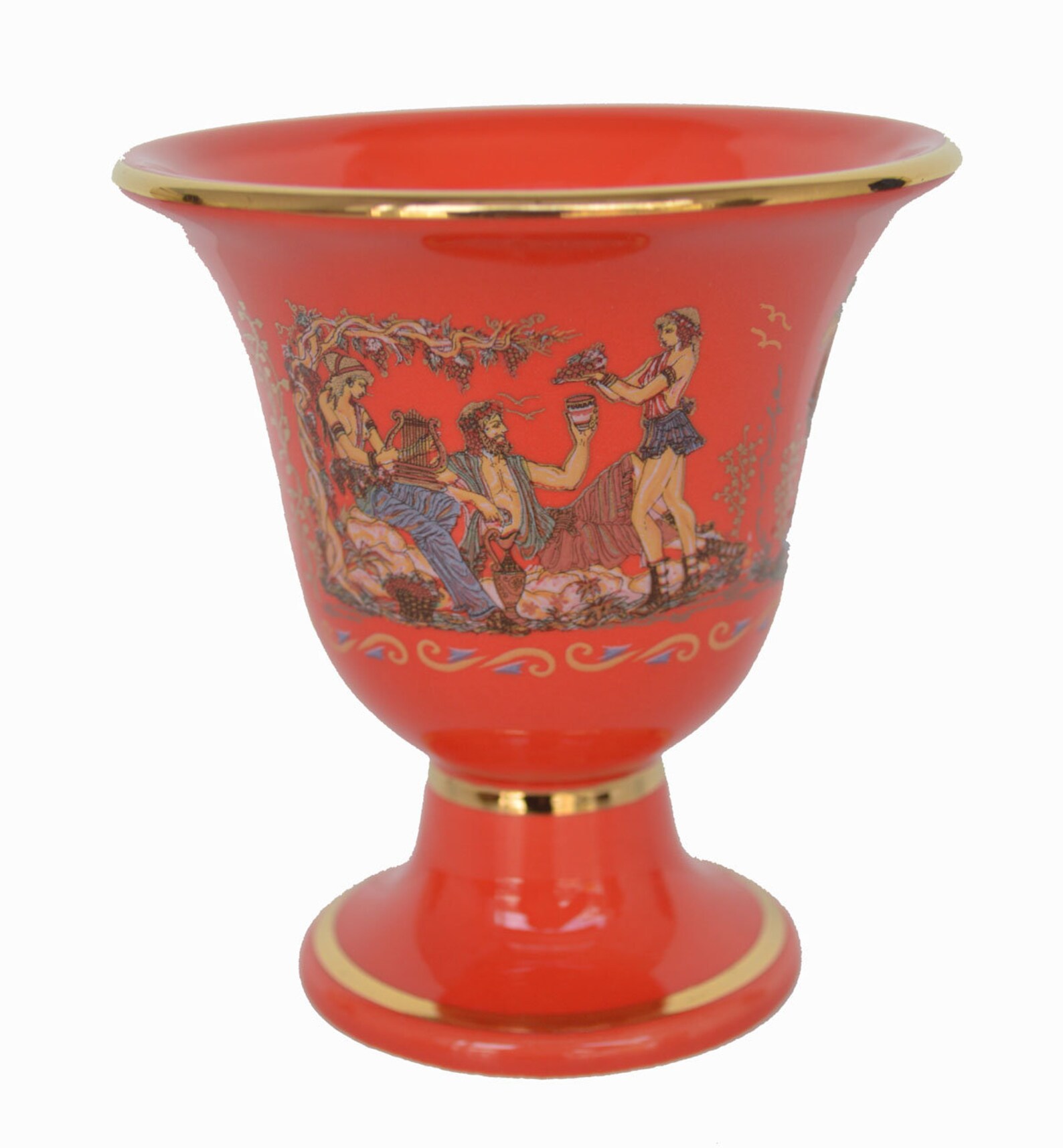 Pythagoras Cup Pythagorean Cup of Justice Dionysus Red Etsy