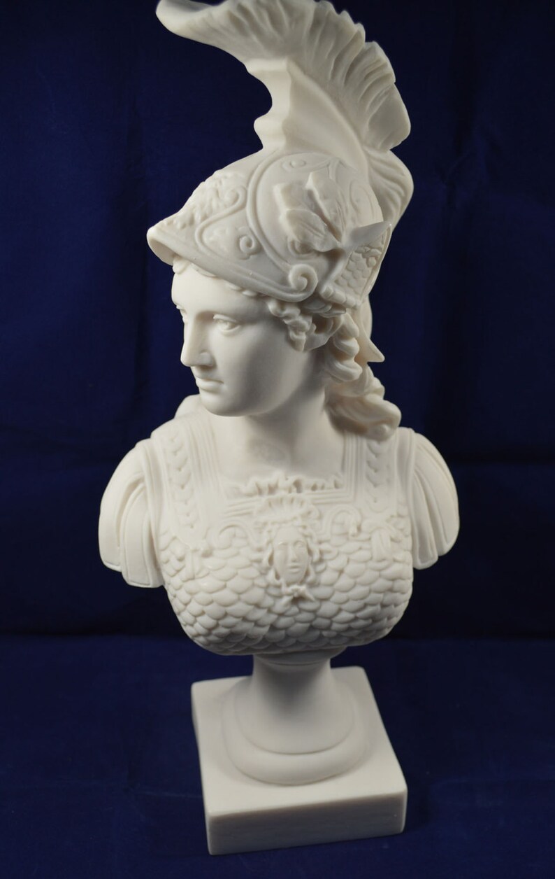 Athena sculpture bust Minerva ancient Greek Goddess Great bust Etsy