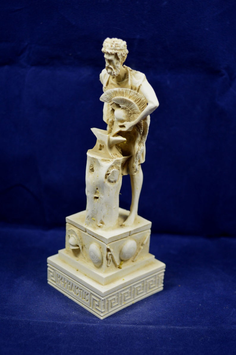 Hephaestus Sculpture Ancient Greek God Hephaistus Aged Statue Etsy