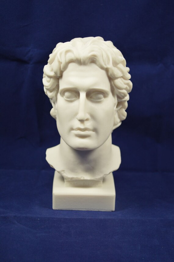 Alexander the Great Head Bust Sculpture Etsy