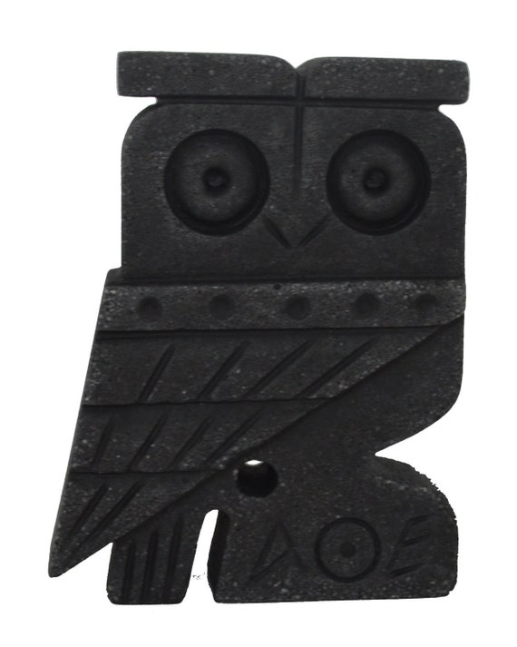Goddess Athena Symbol Cycladic Art Sculpture Owl Of Wisdom Athens