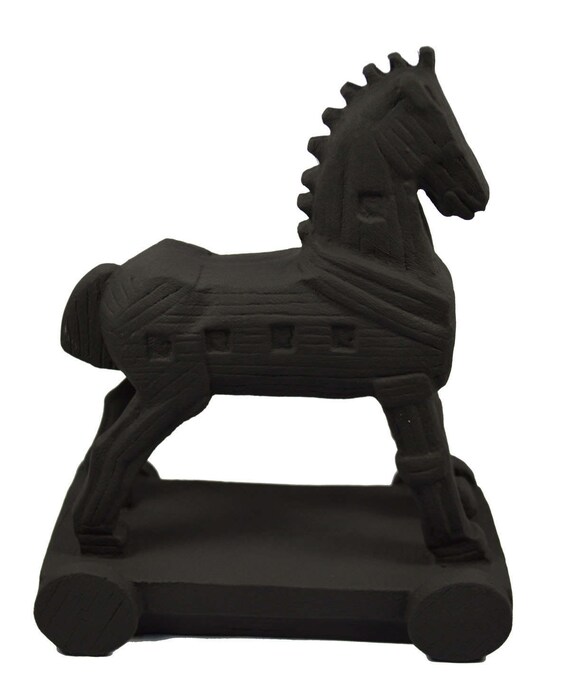 Trojan Horse Sculpture Artifact Statue Etsy