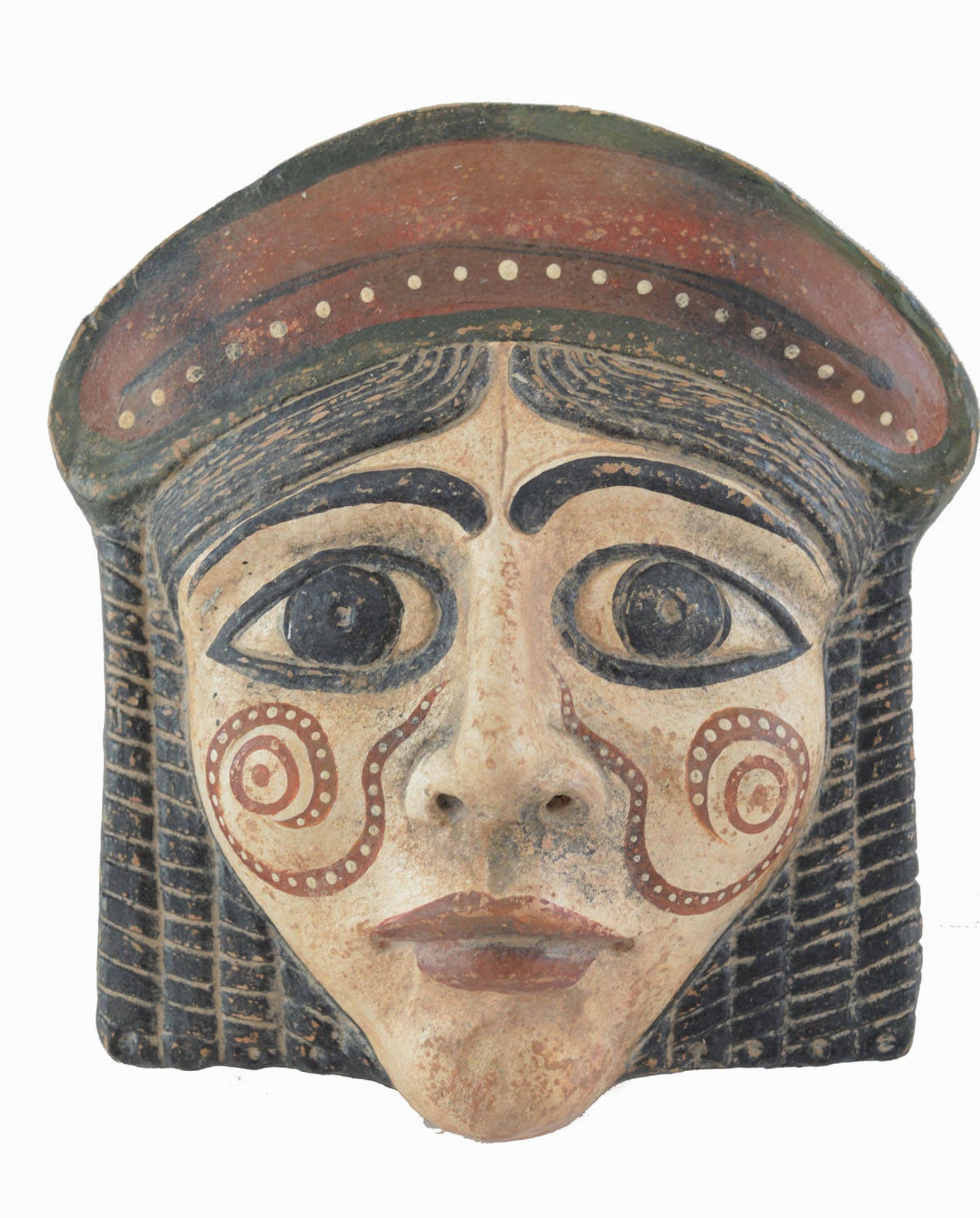 Ancient Greek Woman Theatrical Mask Quality Artifact Etsy