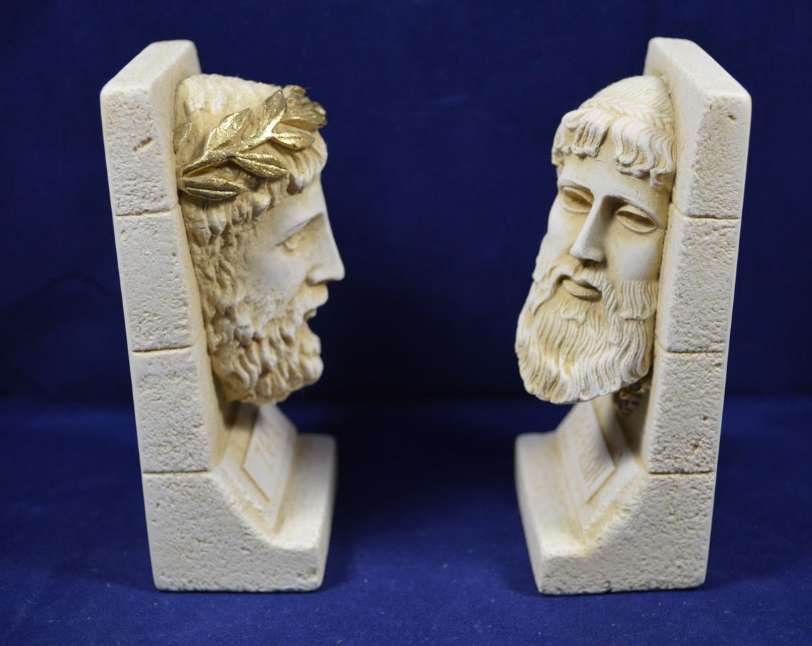 Gods Zeus Poseidon Sculpture Set Ancient Greek God Brothers Etsy