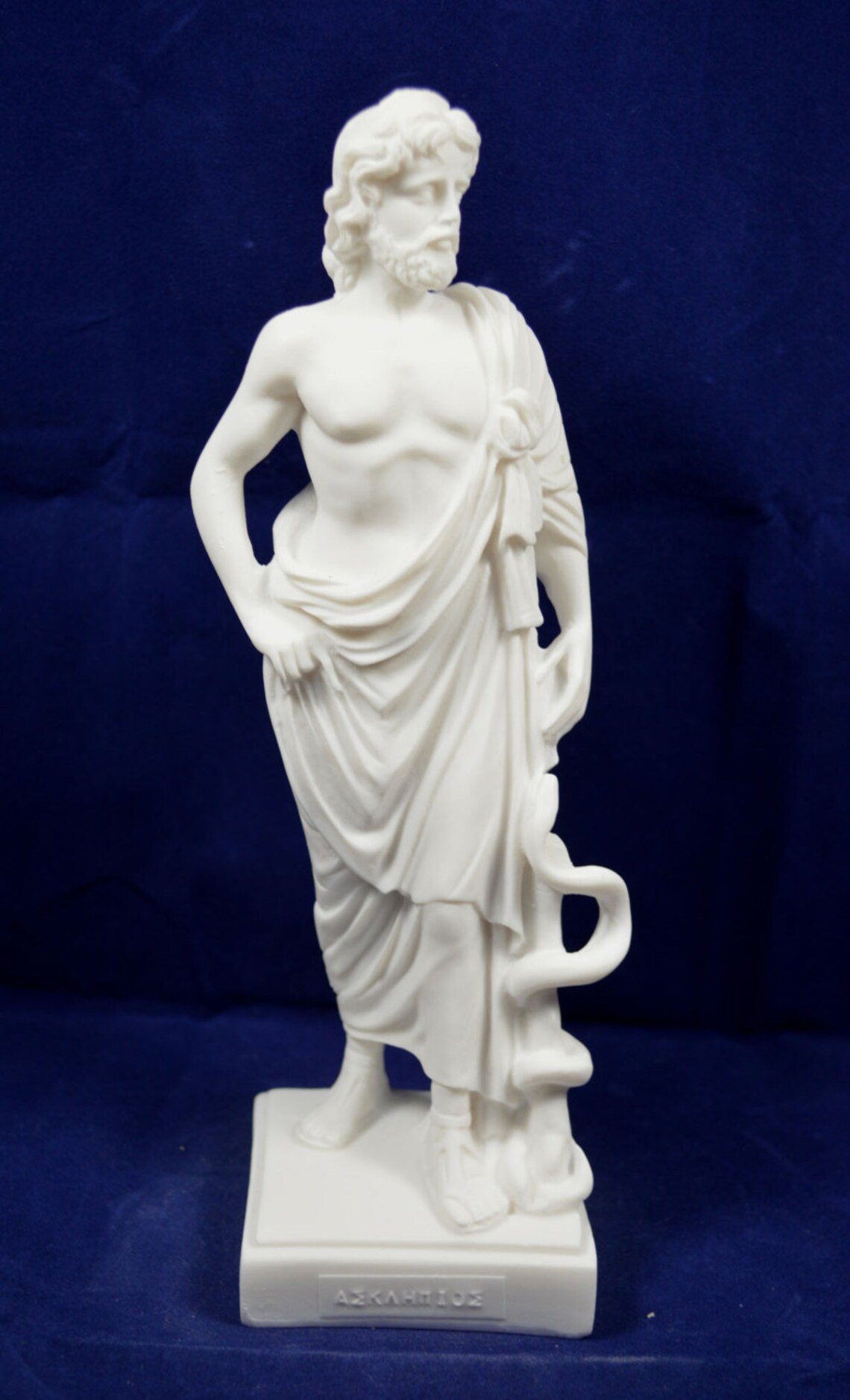 Asclepius statue Ancient Greek God of medicine sculpture Etsy