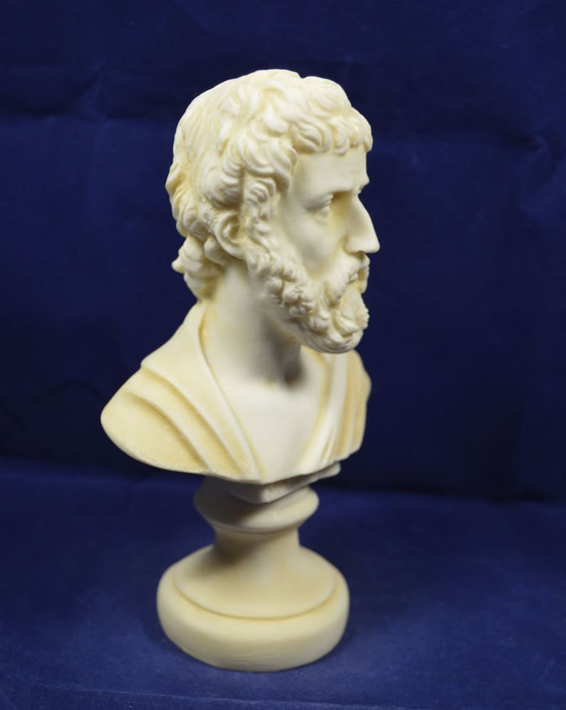 Sophocles sculpture bust ancient Greek philosopher aged statue image 4