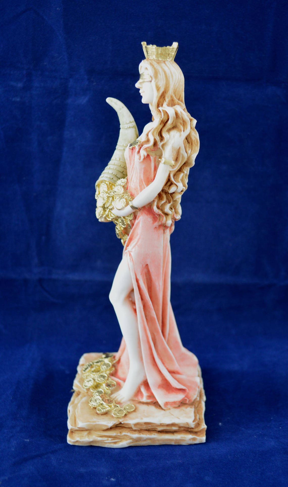 Goddess of Luck and Fortune Tyche statue handpainted sculpture image 2