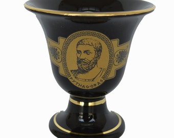 Pythagoras cup Pythagorean cup of justice black