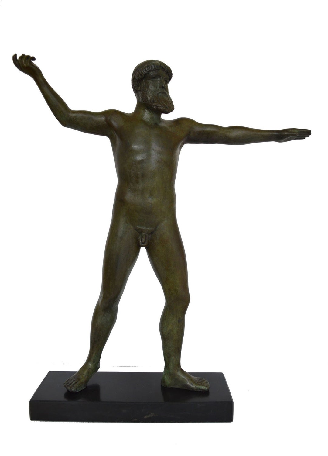 Zeus or Poseidon Artemision Statue Bronze Sculpture Identification as
