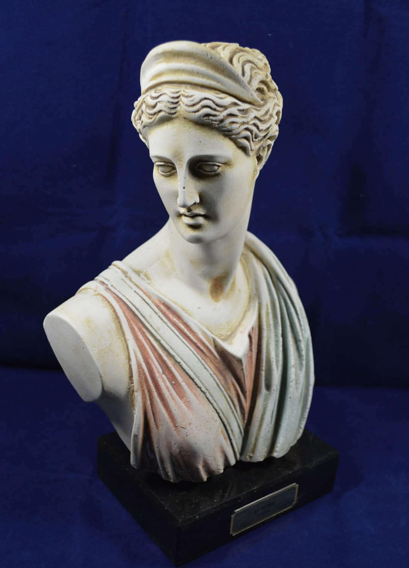 Artemis Sculpture Bust Ancient Greek Goddess Of Hunt Artifact Etsy