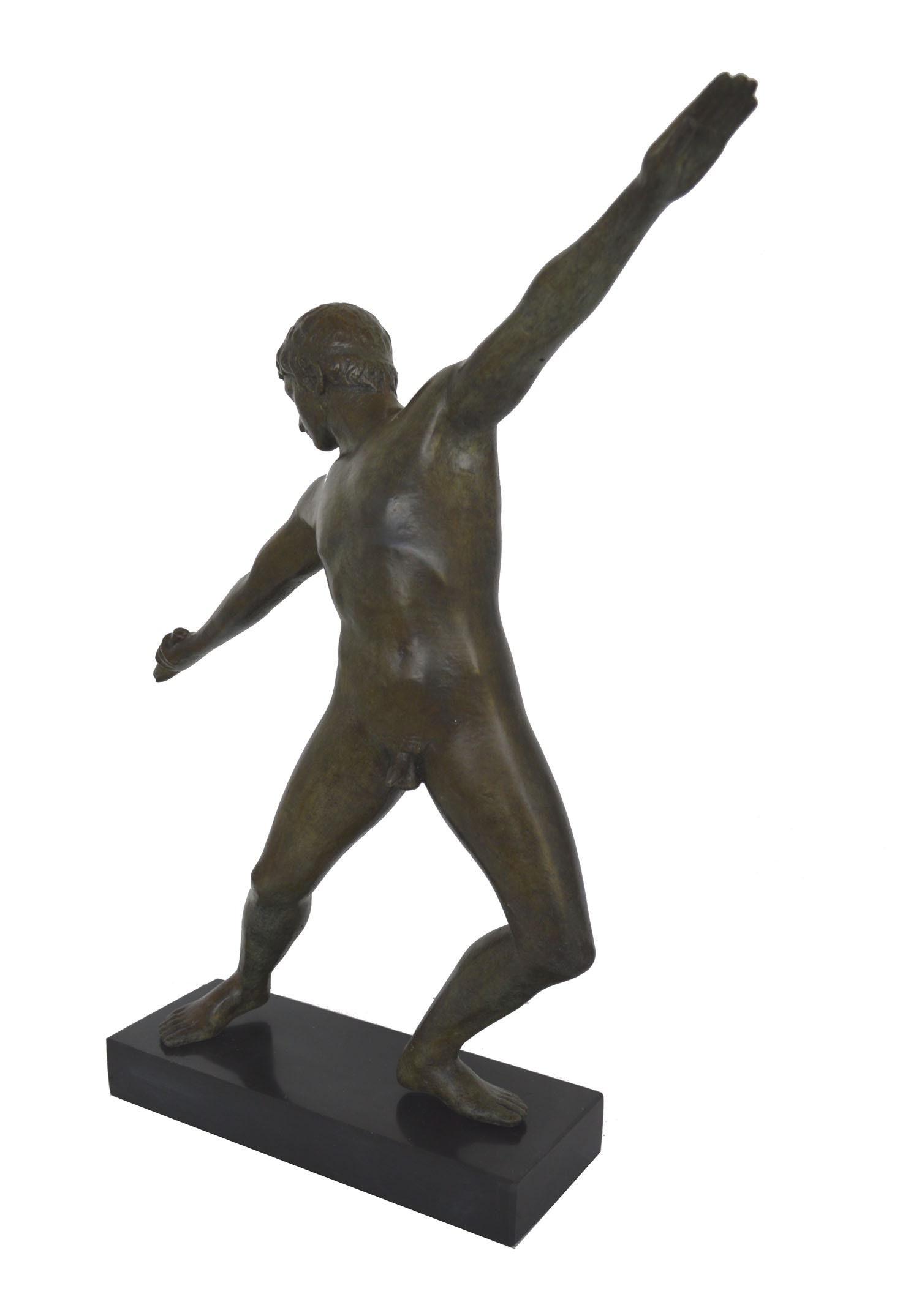 Athlete statue ancient Greek bronze reproduction Great Etsy