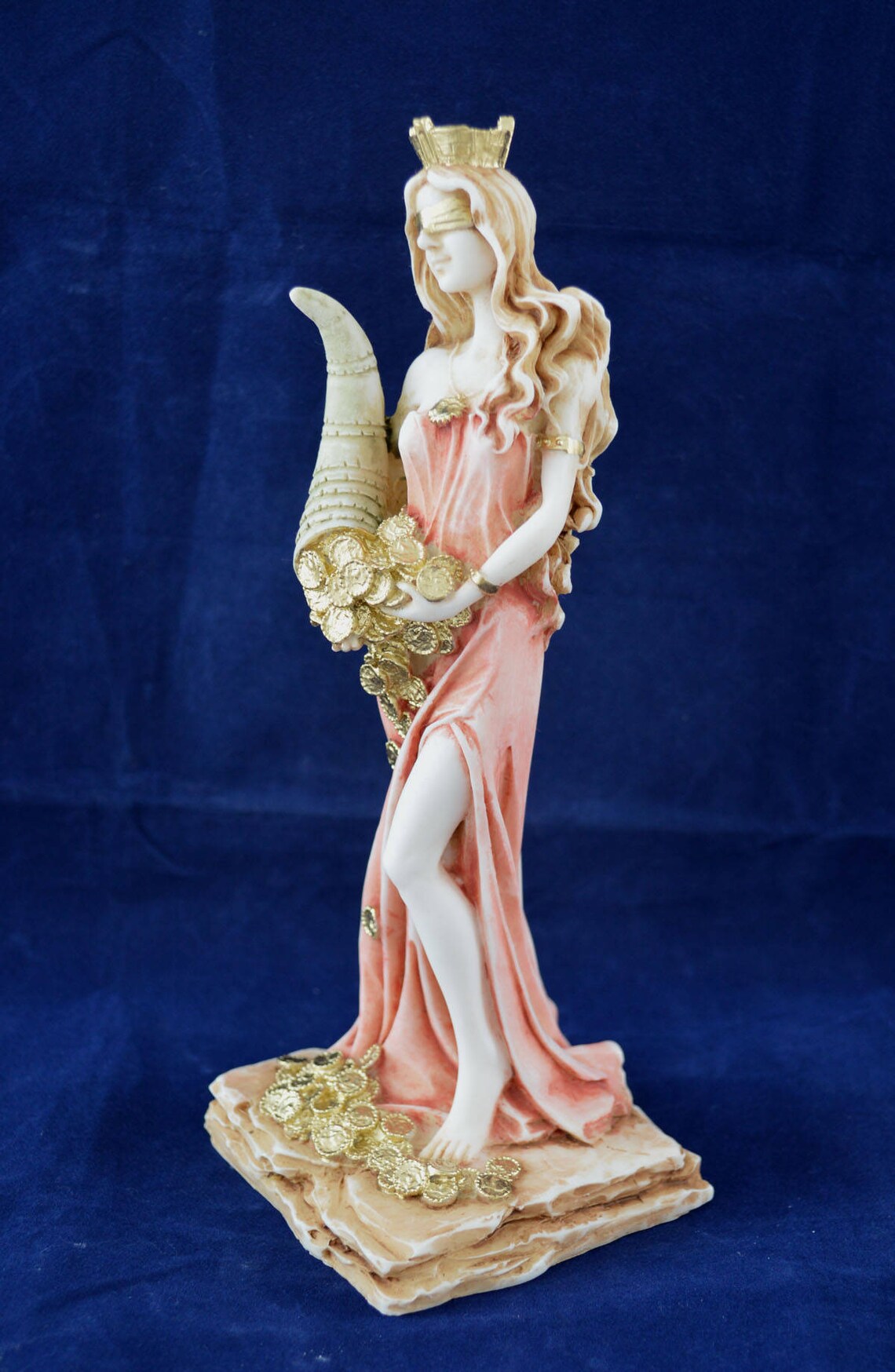 Goddess of Luck and Fortune Tyche statue handpainted sculpture image 1