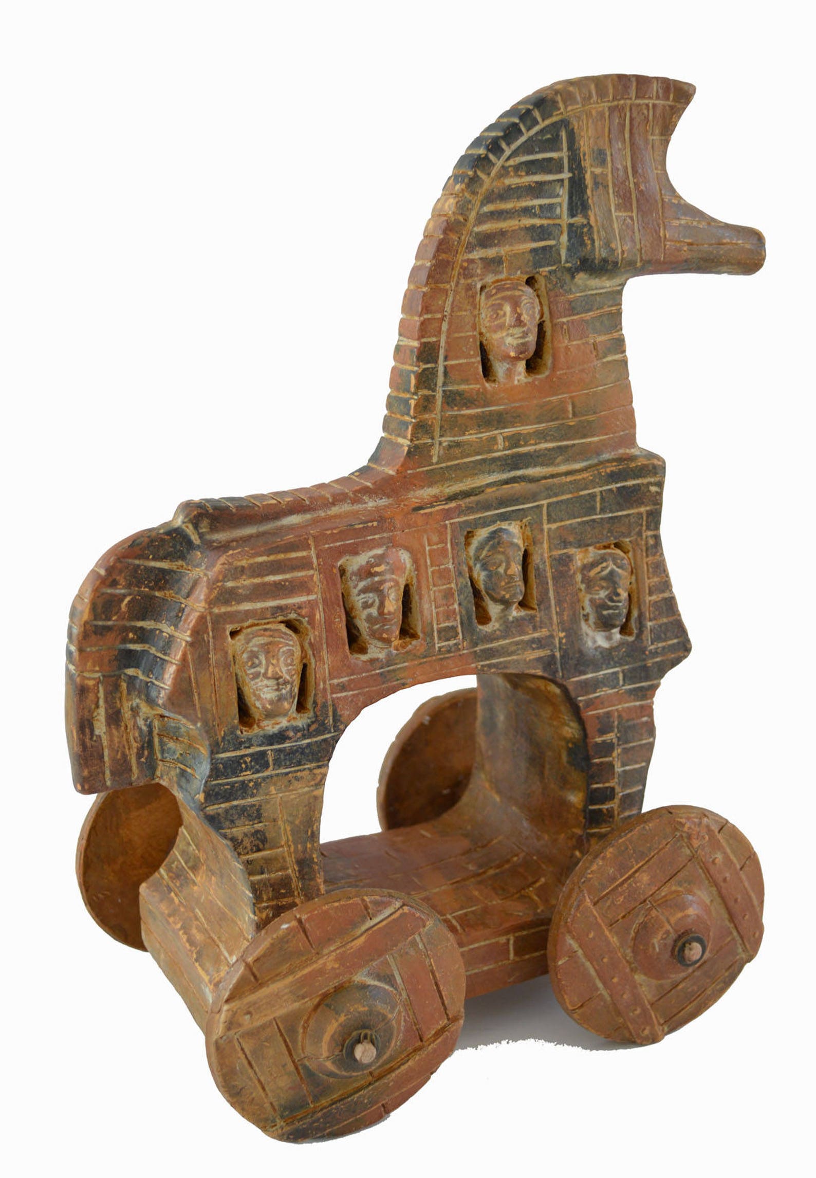 Ancient Greek Trojan Horse Sculpture Etsy