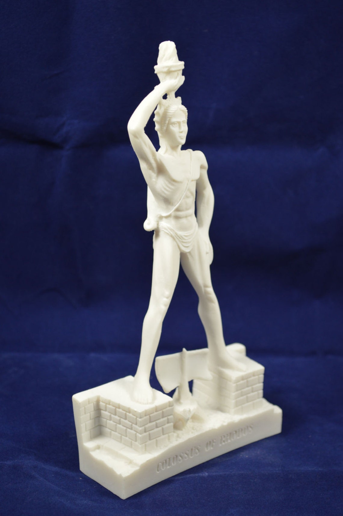 Colossus of Rhodes Sculpture God of Sun Helios Small Statue Etsy