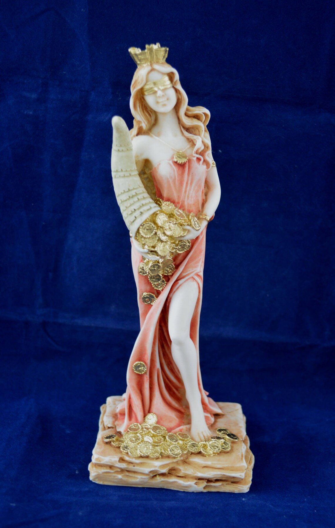 Goddess of Luck and Fortune Tyche statue handpainted sculpture image 0