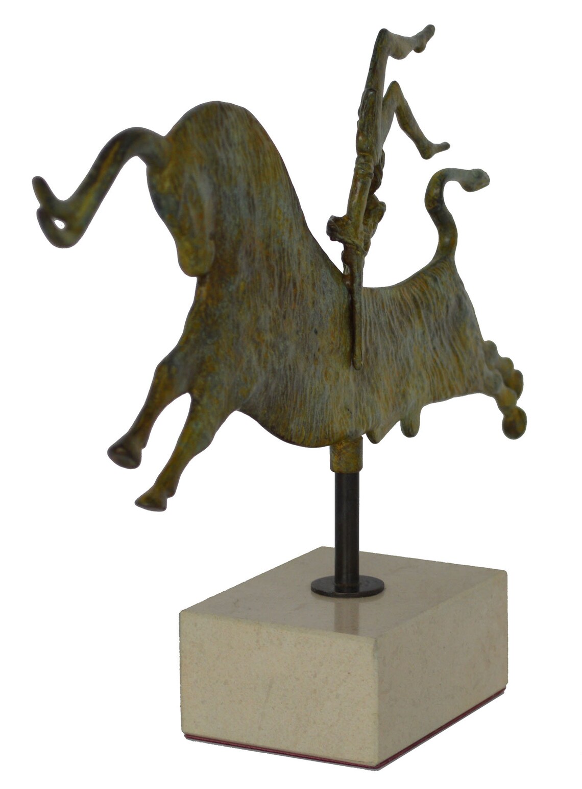 Bullleaping Bronze Sculpture Palace of Knossos Fresco Etsy