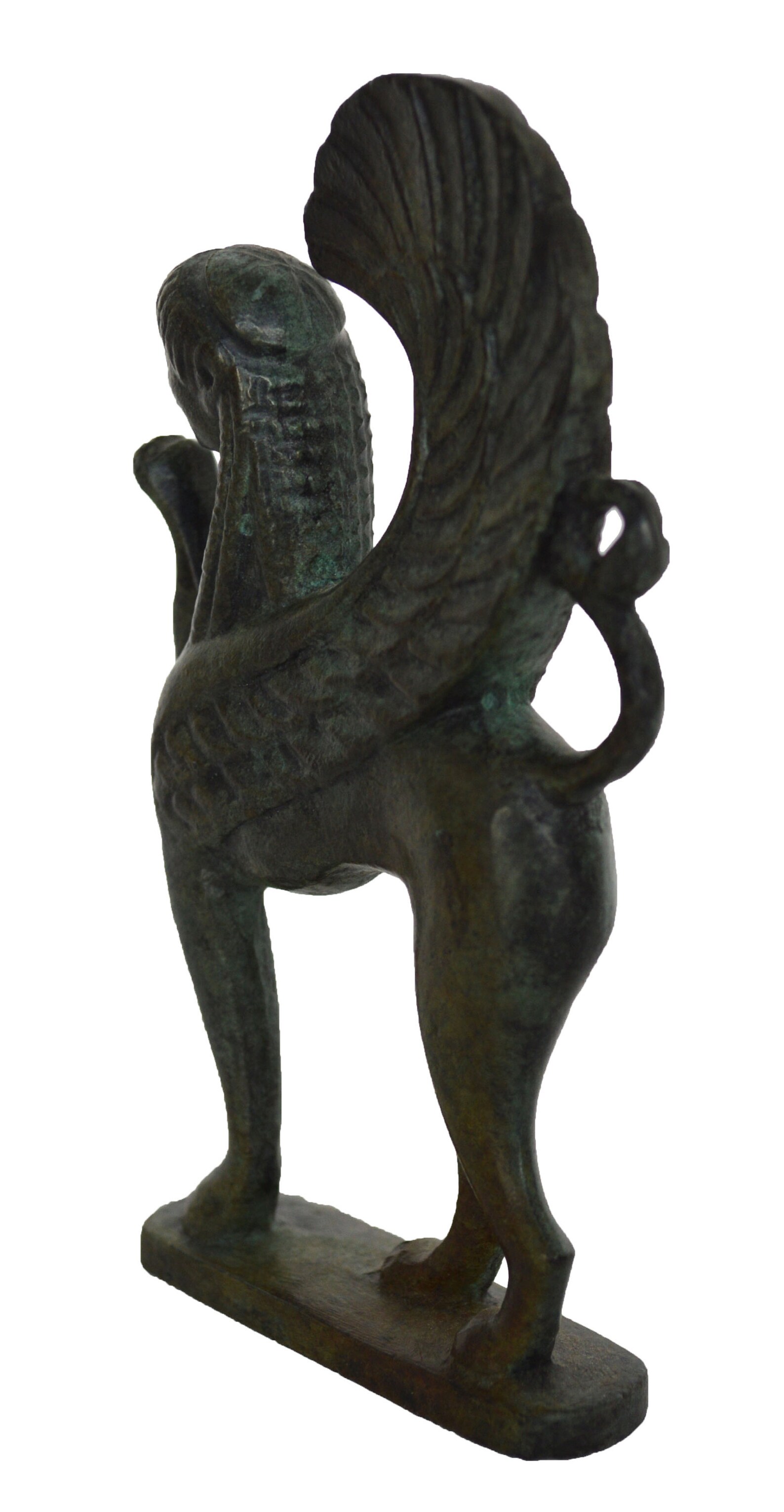 Sphinx Mini Sculpture Ancient Greek Bronze Statue Guardian | Etsy