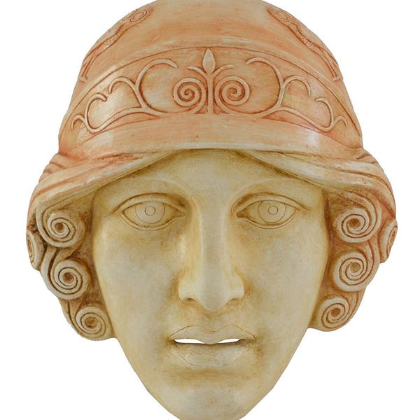 Goddess Athena Mask - Ancient Greek Theatre - Protector Of Athens