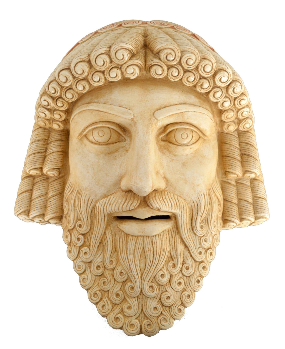 Zeus Mask Ancient Greek Theater King of Gods Ruler of Etsy