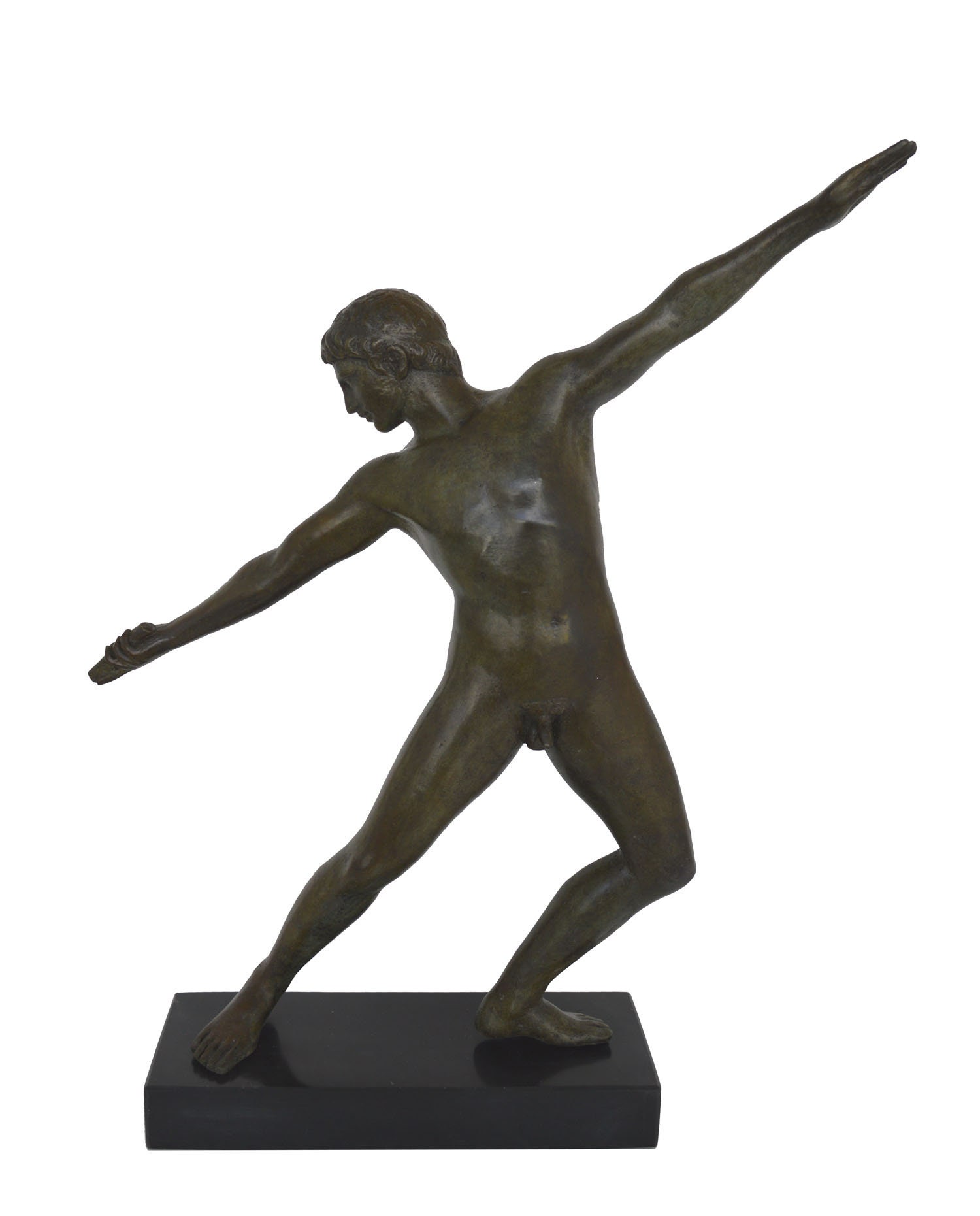 Athlete statue ancient Greek bronze reproduction Great Etsy