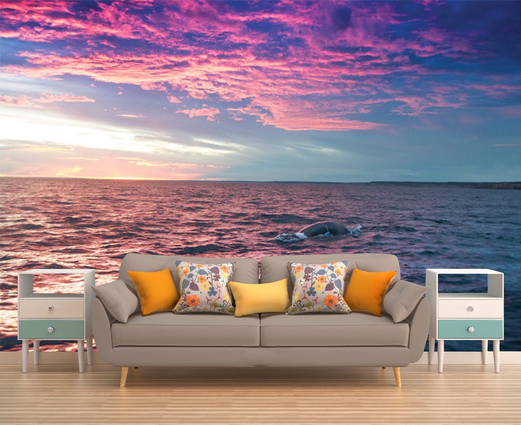 Pink Sunset – affordable wall mural – Photowall