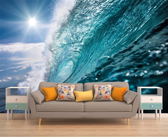 Nautical Waves Wallpaper for Walls