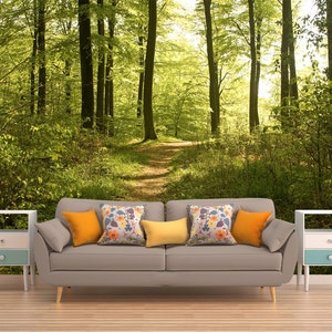 Forest Wallpaper, Tree Wallpaper, Tree Wall Mural, Forest Wall Covering, Forest Wall Mural, Nature Wall Mural, Nature Wallpaper, Forest