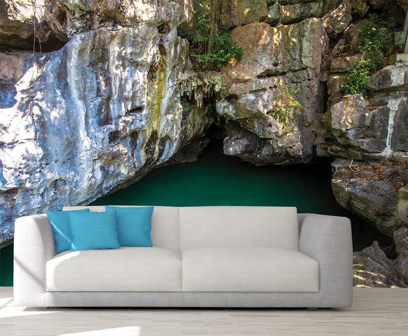 Wall Mural Cave Peel and Stick Wallpaper Removable Wall Etsy