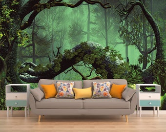 Enchanted Forest, Halloween Decor, Halloween Decoration, Halloween Wall Decor, Halloween Wall Decal, Halloween Art, Halloween Wall Mural