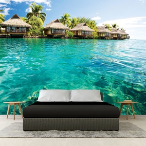 MALDIVES ART PRINT, Maldives Poster, Peel And Stick, Maldives Photo, Exotic Wall Art, Tropical Wallpaper, Tropical Art, Tropical Decor