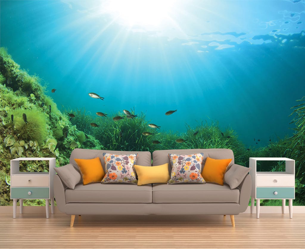 Under the Sea Peel & Stick Wall Mural OCEAN UNDERWATER Etsy