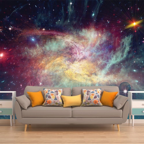 Space Planet Galaxy Moon Cracked Wall Sticker Stars Mural Decal Graphic WSDFC82 Space Planet Galaxy Moon Cracked Wall Sticker Stars Mural Decal Graphic WSDFC82