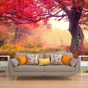 Tree Wall Mural, Tree Wallpaper, Nature Wall Mural, Nature Wallpaper, Forest Wall Covering, Forest Wall Mural, Forest Wallpaper, Forest