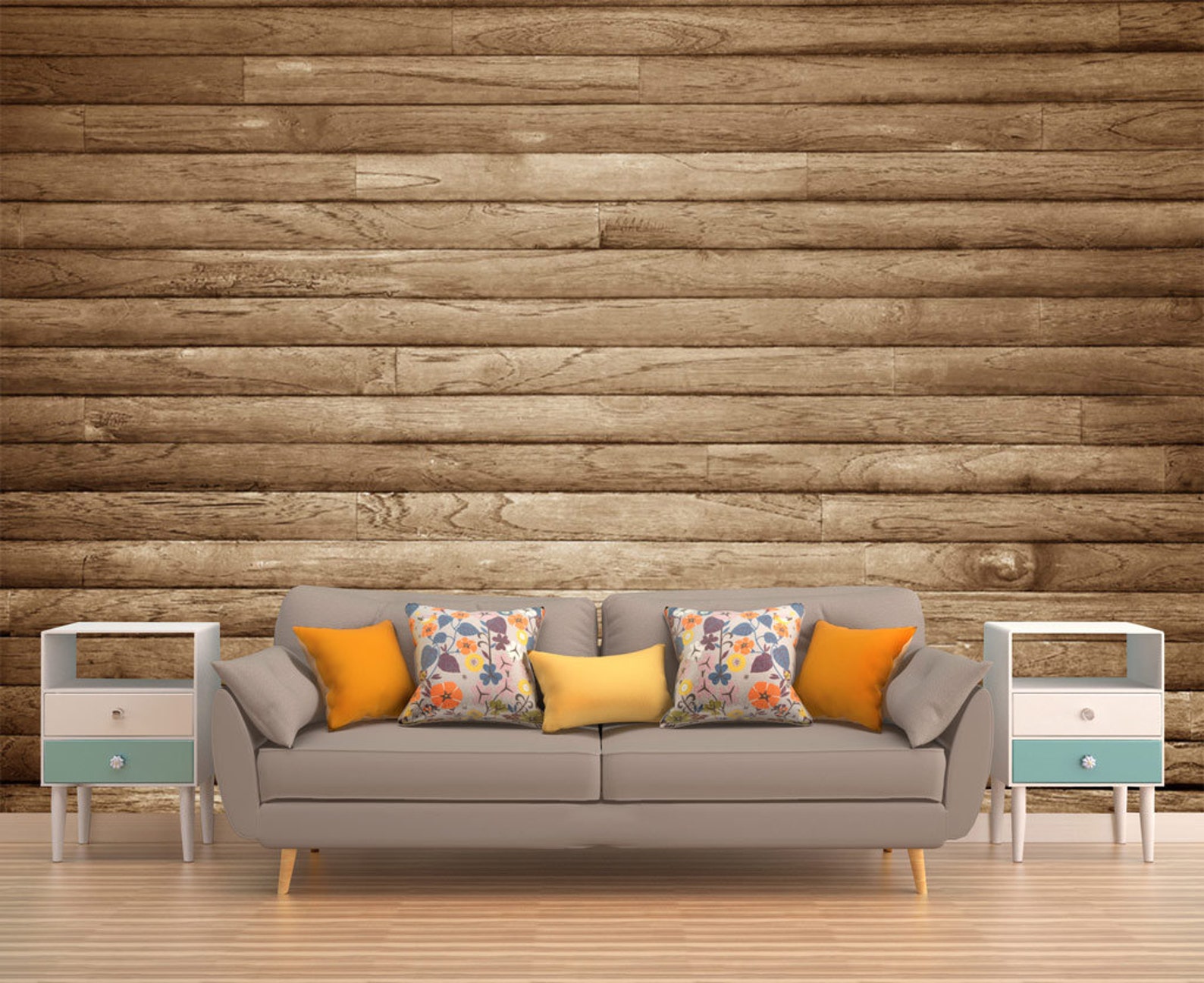Wood Wall Mural Wood Wallpaper Wood Mural Wood Wall Decal Etsy