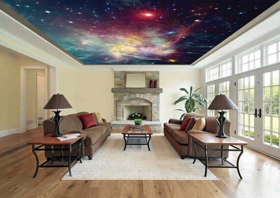 Space Wall Mural, Galaxy and - Wallpaper, Space, Mural, Universe, System, Space Stars, Stick Solar Deep Planet, Planets, Israel Etsy Space,peel Outer Wall