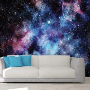 Stars Sticker, PEEL AND STICK, Stars Wall Decal, Sky Wallpaper, Ceiling Decoration, Customized Sticker, Colorful Wall Art, Livingroom Décor