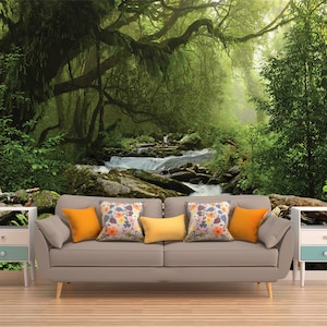 Tree Wall Covering, Forest Wall Covering, Tree Wallpaper, Tree Wall Mural, Forest Wall Mural, Forest Wallpaper,   Nature Wall Mural, Forest
