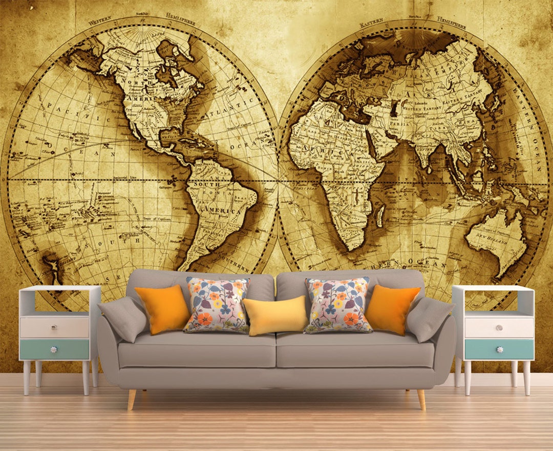 イギリスの地図　壁掛け 楽天市場】イギリス地図ポスター 英語版 world map england