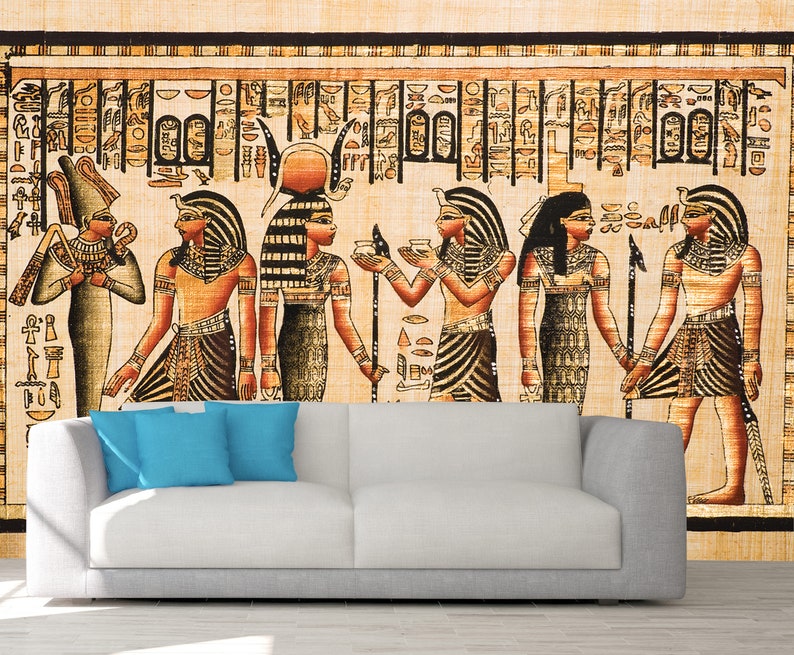 PHARAO Peel And Stick Wall Art, EGYPT Wallpaper, Custom Wall Mural, Large Wallpaper, Selfadhesive Vinyl, REUSABLE Wall Covering, Removable image 2