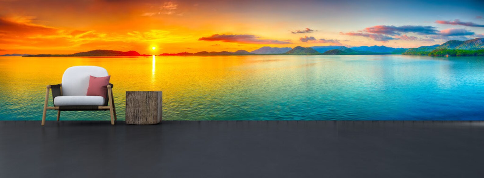 Sunset Wall Decor Extra Large Wall Mural Reusable Wallpaper Etsy