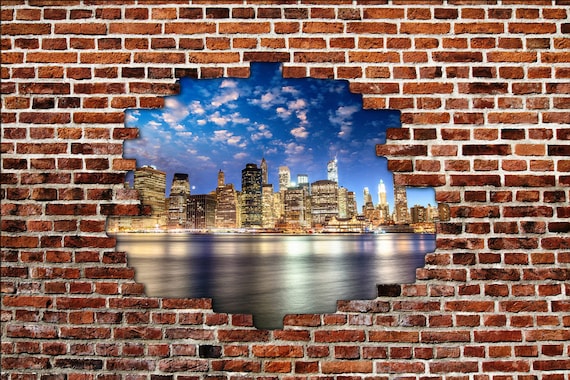 Brick on sale wall art