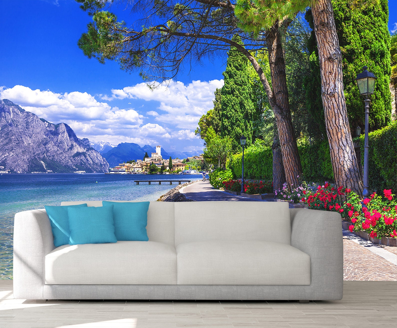 Vinyl Peel and Stick Floral Wall Decal Peel and Stick Wall Etsy