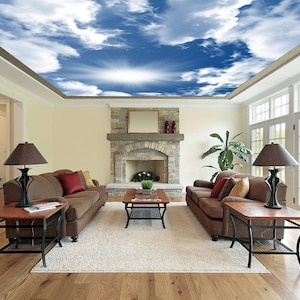 Ceiling Decoration, PEEL AND STICK, Ceiling Clouds, Ceiling Sticker, Ceiling Wallpaper, Ceiling Wall Paper, Clouds Art, Sky Wallpaper