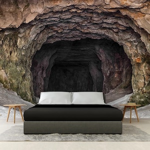 Höhlenmalerei, Höhlenwand, Höhle Tapete, Höhlenwandbild, Höhlenwandfelsen, 3D Wandkunst, Housewarming Geschenk, Geschenk für Zuhause