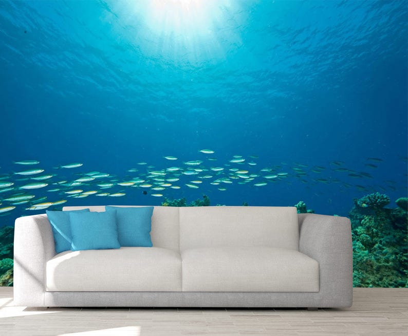 Underwater Photography Underwater Wall Mural Exotic Etsy