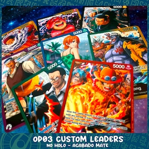 OP03 Benutzerdefinierte Anführerkarten / One Piece Kartenspiel / TCG / DIY kein Holo