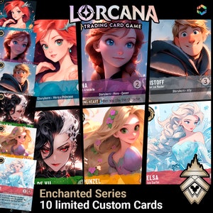 Lorcana Carta personalizzata Incantata edizione limitata di 10 unità per carta / Gioco di carte / TCG