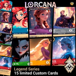 Lorcana Custom card Legend edizione limitata di 15 unità per carta / Gioco di carte / TCG