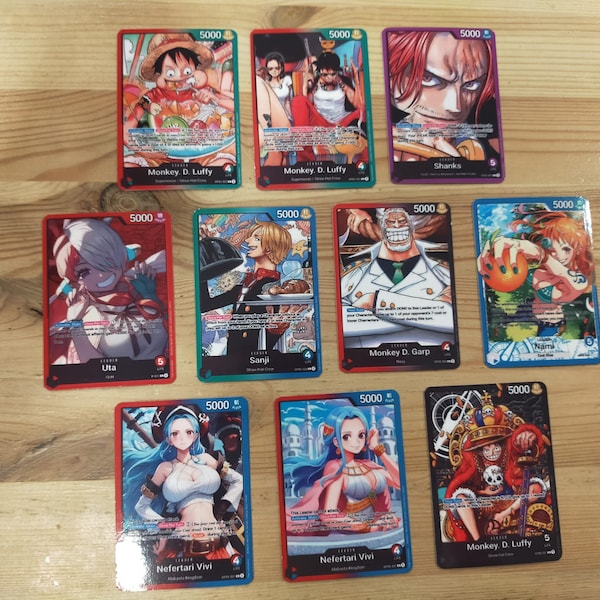 One Piece Tcg Leader Custom Etsy