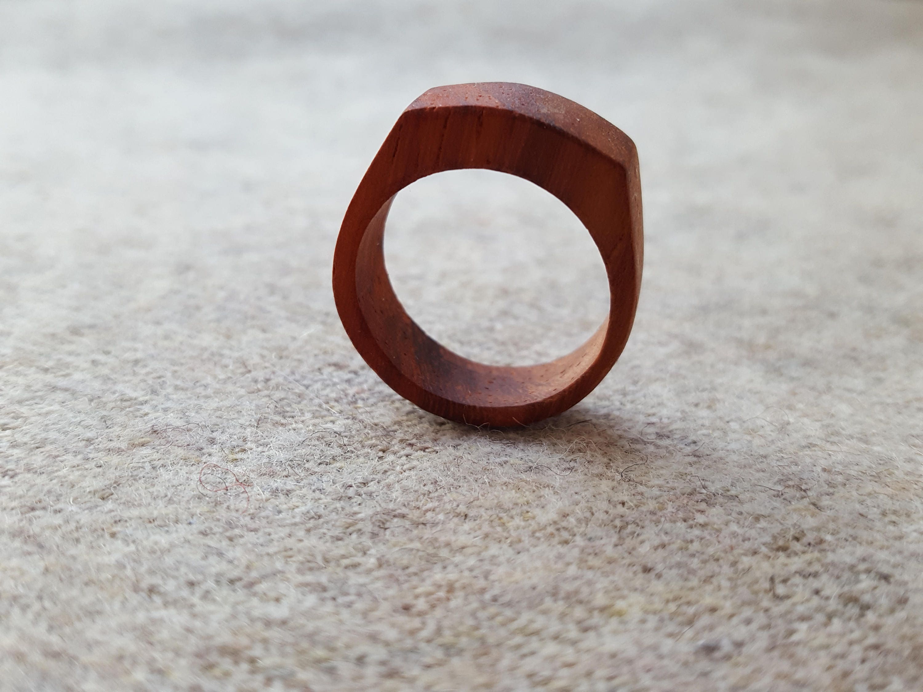 Natural Wood Ring Solid Wooden Ring Handmade Jewelry 11 Etsy UK
